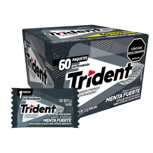Trident Menta Fuerte x 60